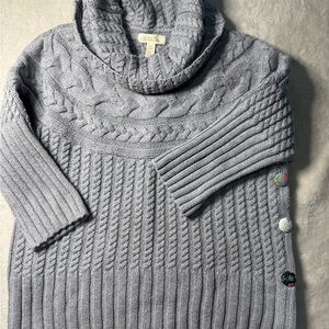 Matilda Jane Light Gray Cable Knit Sweater